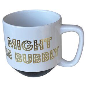 2018 Tri-Coastal Design "Might Be Bubbly" 22 oz. Ceramic Coffee Mug 4.5" Tall